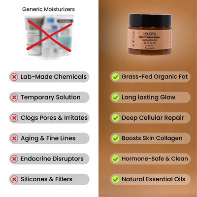 Bálsamo de sebo de res alimentada con pasto orgánico